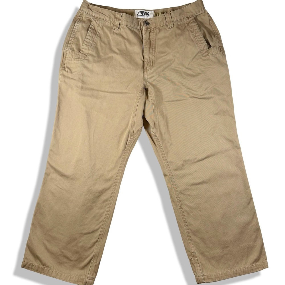 Mountain Khakis MK Original Mountain Pants Mens 38x30 Khaki Tan Cotton Canvas